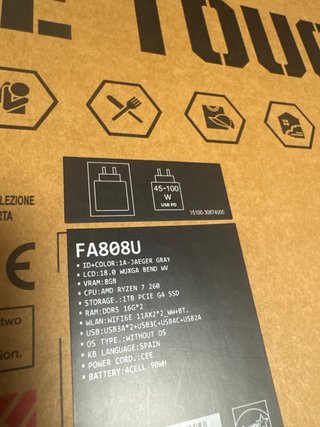 ASUS TUF A18 RTX 5070 | Ryzen 7 | 32GB 1TB NUEVO