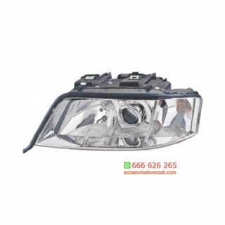 FARO DELANTERO  IZQUIERDO AUDI A6 (97-99), H1+H7.