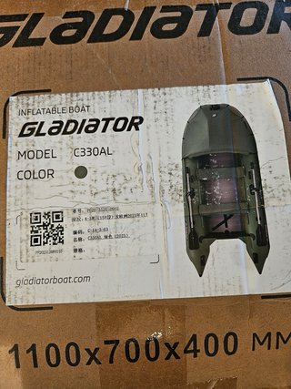 Embarcación Neumática Gladiator C330AL