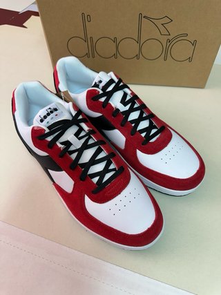 Diadora Scarpe Uomo numero 46 Rosse Bianche nuove
