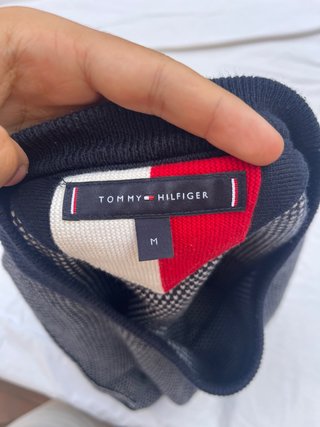 Jersey Tommy Hilfiger Gris y Blanco