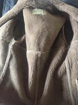 Abrigo vintage piel oveja Morley's Inglaterra