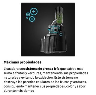 Licuadora Cecotec Juice&Live 1500 P Prensa Fría