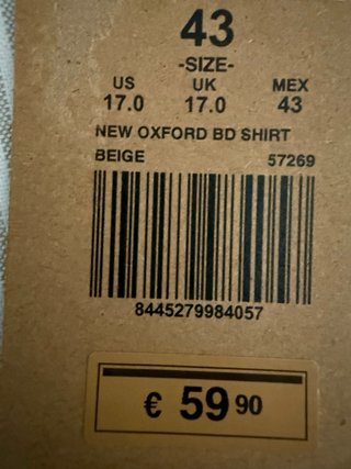 Camisa Scalpers Rayas Verde y Blanca Talla 43