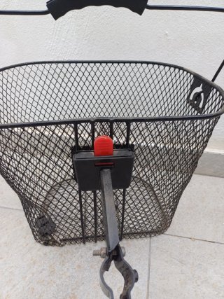 Cesta Bicicleta Delantera Negra