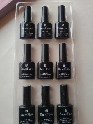Set 8+1 Esmaltes Gel RuieoFian