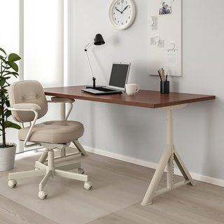 Escritorio IDÅSEN marrón/beige 160x80 cm