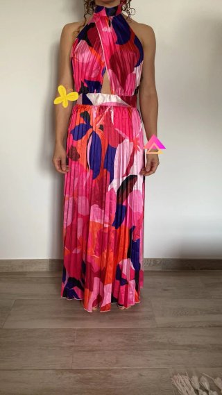 Vestido largo estampado para eventos