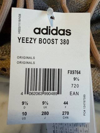 Adidas Yeezy Boost 380 Mist Talla 44