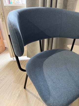 Sillas Comedor The Masie Tela y Metal