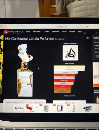 Perfume Lattafa Her Confession Dorado/Blanco