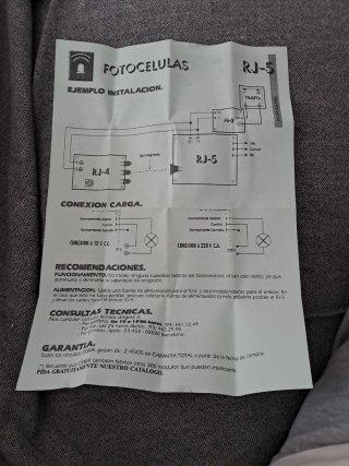 Fotocélula Receptor Infrarrojos RJ5 CEBEK + RJ4