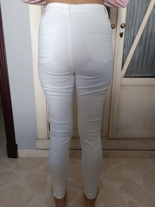 Pantalón vaquero mujer Primark talla 34 blanco