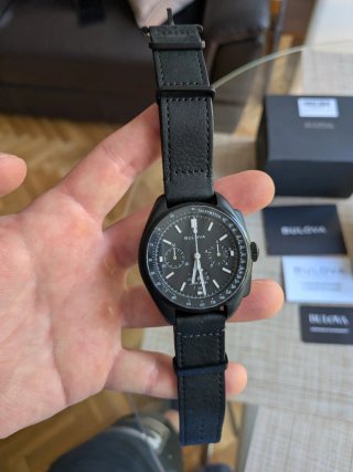 Reloj Bulova Lunar Pilot Cronógrafo Negro