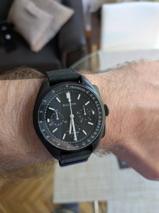 Reloj Bulova Lunar Pilot Cronógrafo Negro