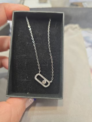 Colgante Acero con Circonitas