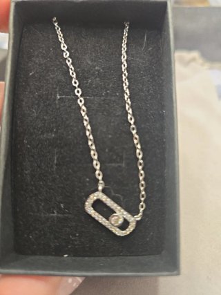 Colgante Acero con Circonitas