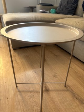 Mesa Auxiliar Plegable Gris