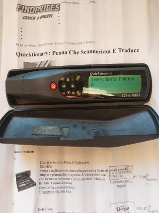 Quicktionary Penna Scannerizza E Traduce