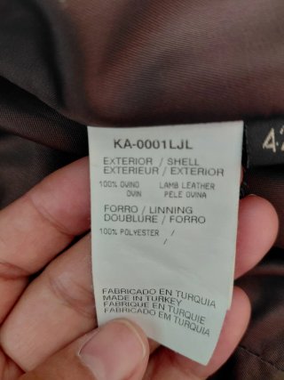 Chaqueta cuero Gogo efecto cocodrilo M