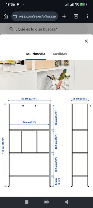 Estanterías Baggebo Ikea Blanca