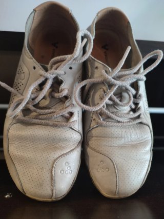 Zapatos Vivobarefoot Piel Beige / Gris hielo
