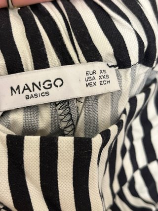 Pantalón rayas blanco y negro ancho