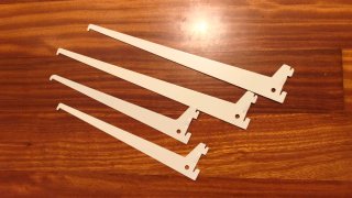 Soportes baldas Element Systems blancos 30 y 40 cm