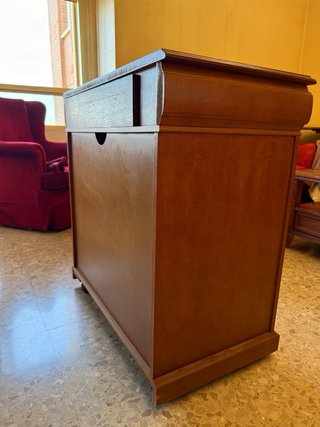 Mueble TV madera con ruedas