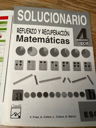 Matemáticas, 4 ESO refuerzo y recuperación : nú...