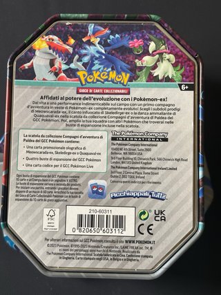 Cofanetto Vuoto Pokemon Trading Card Game