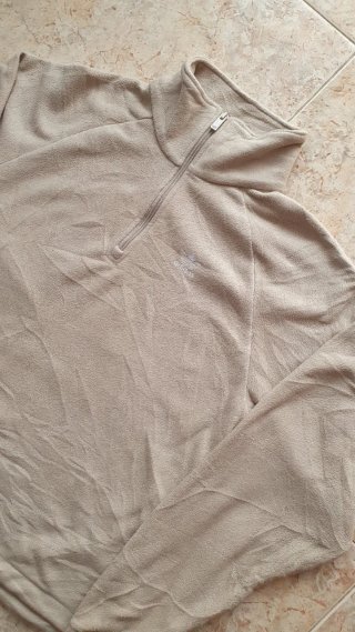 Sudadera Adidas Media Cremallera Beige Talla S