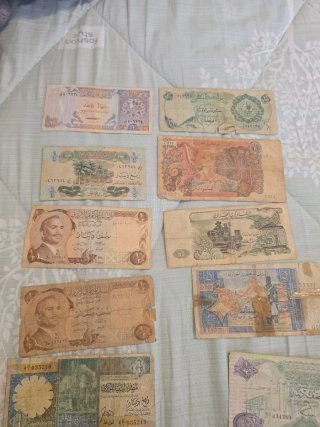 Lotes de billetes antiguos árabes
