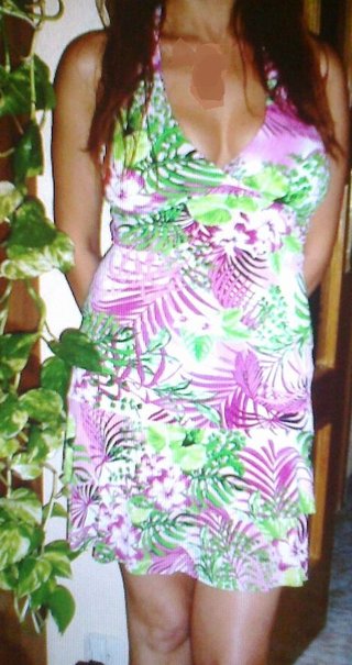 Vestito vintage corto senza maniche