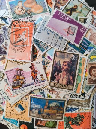 500 Sellos España Usados Sin Repetir