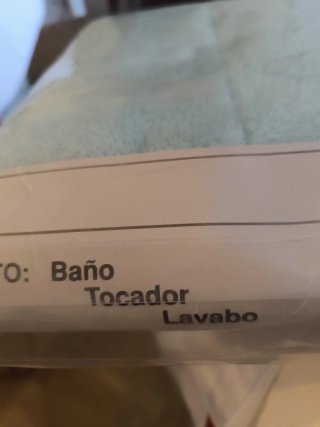 Toallas de Baño Tocador Lavabo
