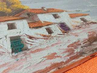 Set di 2 quadri olio su marine