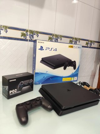 Ps4 Slim 500gb Negra + Mando Extra