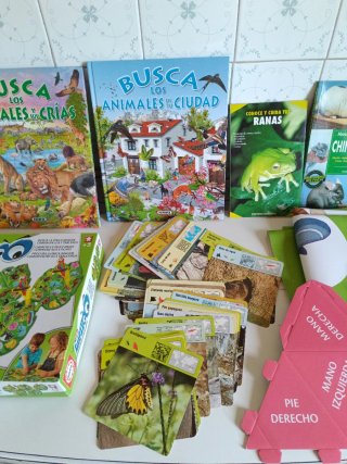 Libros y juegos educativos de animales+5 años