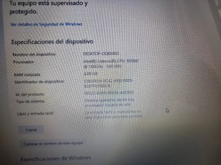 Portátil ASUS D540S Negro