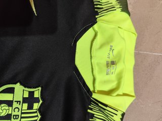 Camiseta FC Barcelona Niño Nike Negra y Amarilla