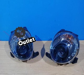 ZA FAROS FIAT 500 07-15 LUZ DIURNA TFL FONDO NEGRO R148125C2
