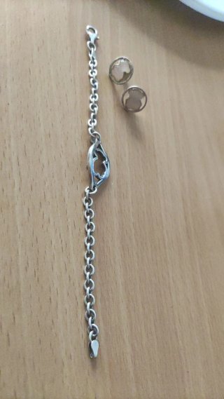 Conjunto Tous Pulsera y Pendientes Cuarzo Rosa