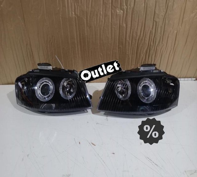 ZA FAROS OJOS ANGEL AUDI A3 8P 03-08 FONDO NEGRO R011282C2