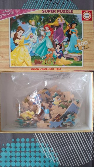 2 Puzzles: Educa Disney Fairies/Princess 100 Pieza