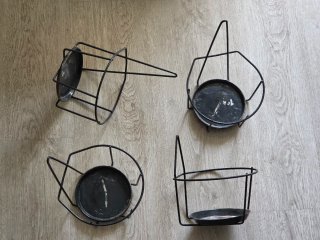 Soportes de macetas metalicos para colgar
