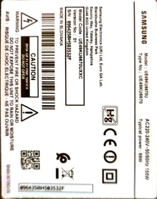 Samsung Smart TV 50" Curve
