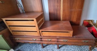 Armario clásico madera cerezo 5 puertas