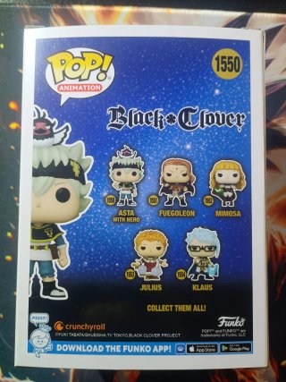 Funko Pop! Black Clover Asta con Nero 1550