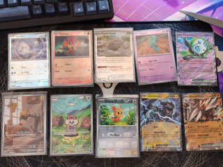 Lote cartas Pokémon Vanillite, Pansear, Elgyem, et